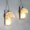Rustic Wooden Wall Hanging Decor with LED String Lights for Modern Living Room and Bedroom, Inspirational Country Style Vintage Wall Decoration Art, 6 Hour Timer Set of 2 Grey